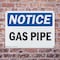 Signmission Gas Pipe OSHA Notice Sign, Plastic, 14in W x 10in L, 2PK OS-2PACK-NS-P-1014-L-13018 - alternate 3